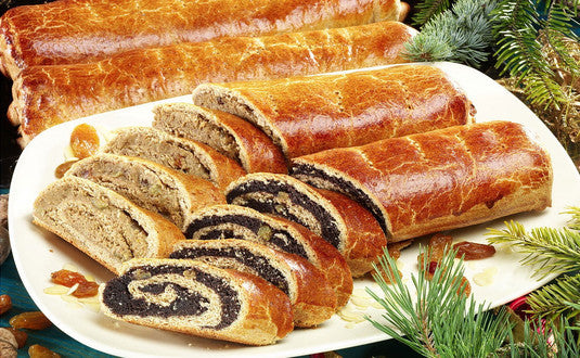 Traditional Hungarian Bejgli with Walnut Filling