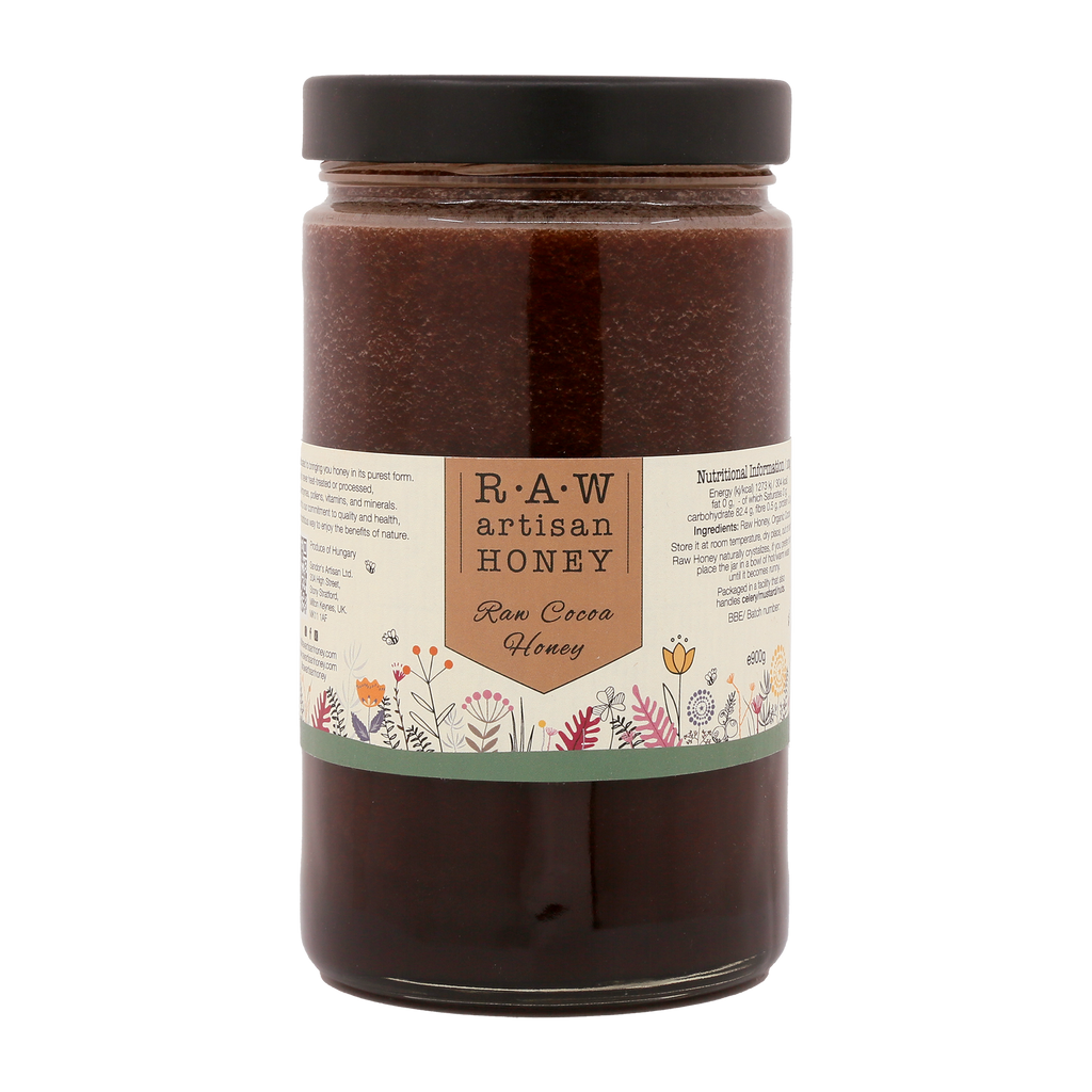 Cocoa Infused Raw Honey