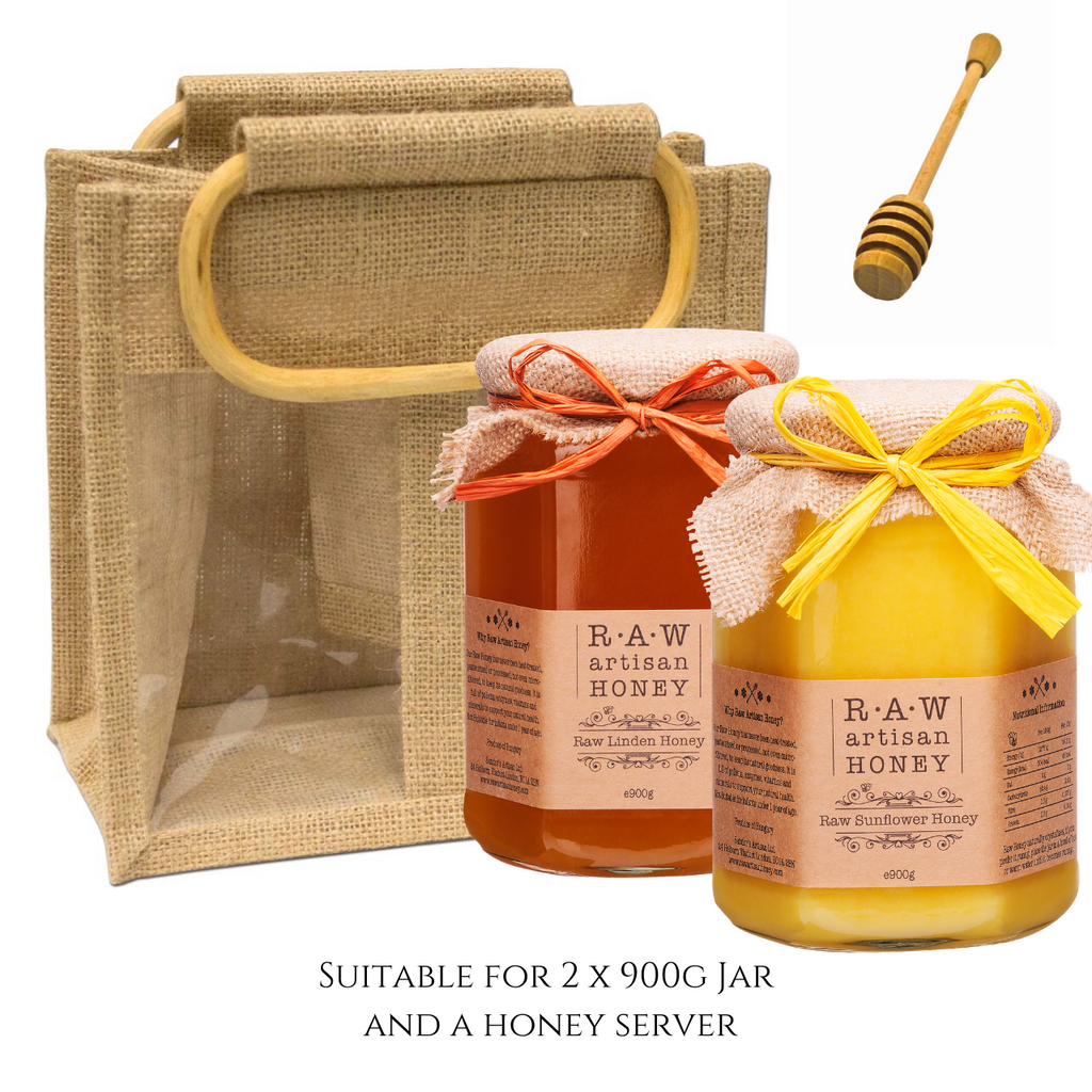 Gift Bag for 2 Large Honey Jars