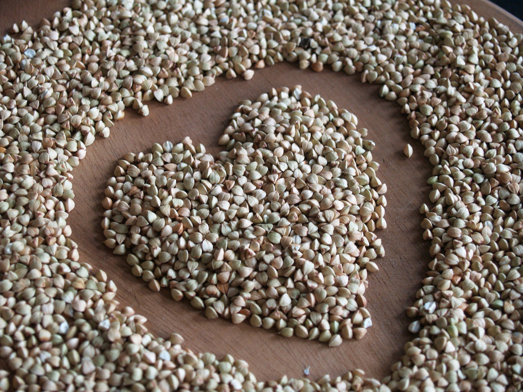 Buckwheat, love, raw honey
